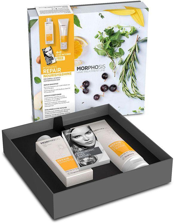 Gift Pack 2020 Morphosis Repair (Sh + Cond + Eyepatch) / مجموعة الهدايا 2020 من مورفيسيس ريبير (شامبو + بلسم + ماسك العين)