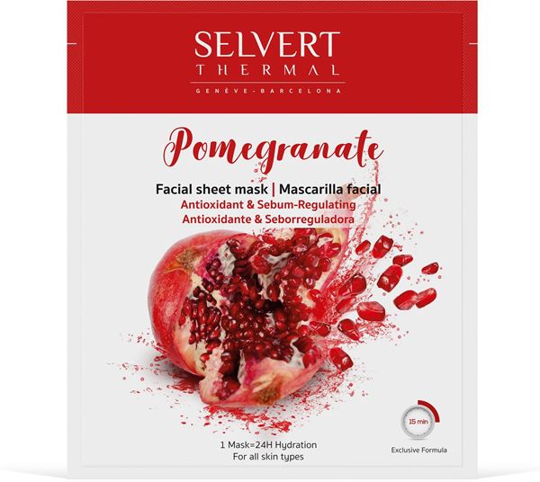 Facial Sheet Mask-Pomegranate / قناع الوجه من الرمان